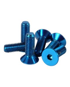 NRG Steering Wheel Screw Upgrade Kit (Conical) - Blue - SWS-100BL