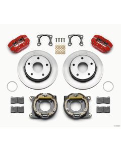 Wilwood Dynapro Lug Mount P/S Park Brake Kit Red Big Ford 2.36in Off Bronco 5 x 5.50 - 140-13322-R