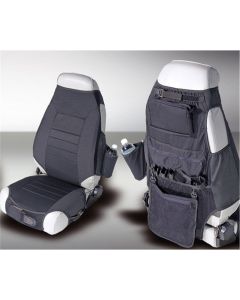 Rugged Ridge Fabric Seat Protectors Black 76-06 Jeep CJ / Jeep Wrangler - 13235.01