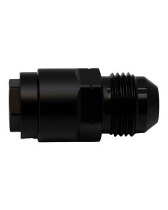 DeatschWerks 8AN Male Flare to 5/16in Female EFI Quick Connect Adapter - Anodized Matte Black - 6-02-0143-B