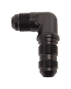 Russell Performance -8 AN 90 Degree Flare Bulkhead (Black) - 661263