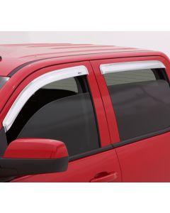 AVS 15-18 Cadillac Escalade ESV Ventvisor Outside Mount Front & Rear Window Deflectors 4pc - Chrome - 684966