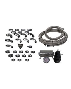 DeatschWerks 08+ Subaru WRX/STI X2 Series Pump Module -8AN Feed w/ -6AN Return CPE Plumbing Kit - 6-615