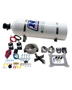 Nitrous Express 4150 Covert Crossbar Plate System Stage 6 50-300HP (15lb Bottle) - 63541-15