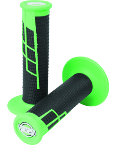 ProTaper Clamp-On 1/2 Waffle Grips - Neon Green/Black - 021658