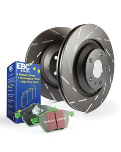 EBC S2 Kits Greenstuff Pads and USR Rotors - S2KF1384