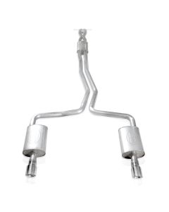 Stainless Works 2010-18 Ford Taurus SHO V6 2-1/2in Catback Chambered Mufflers X-Pipe - TA10ECOCB