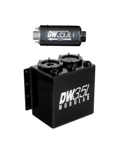 DeatschWerks 3.5L Modular Surge Tank (Incl. 1 DW350iL In-Line Fuel Pump) - 6-351-35ST