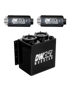 DeatschWerks 3.5L Modular Surge Tank (Incl. 2 DW350iL In-Line Fuel Pump) - 6-352-35ST
