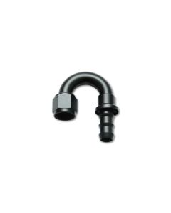 Vibrant -6AN Push-On 180 Deg Hose End Fitting - Aluminum - 22806