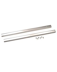Kentrol 55-83 Jeep CJ5 Entry Guards Pair - Polished Silver - 30415