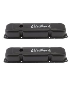 Edelbrock Valve Cover Signature Series Chrysler 1958-1979 361-440 V8 Black - 4493