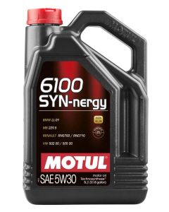 Motul 5L Technosynthese Engine Oil 6100 SYN-NERGY 5W30 - VW 502 00 505 00 - MB 229.5 - 107972