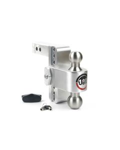 Weigh Safe 180 Hitch 6in Drop Hitch & 2in Shank (10K/12.5K GTWR) - Aluminum - LTB6-2
