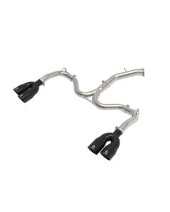 aFe 22-24 Kia Forte GT 1.6L 3in-2.5in 304 Stainless Steel Axle-Back Exhaust w/ Black Tips - 49-37039-B