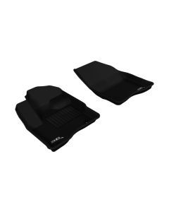 3D MAXpider 2010-2019 Ford Taurus Kagu 1st Row Floormat - Black - L1FR01811509