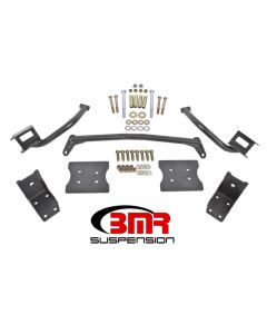 BMR 79-04 Fox Mustang Torque Box Reinforcement Plate Kit(TBR005H And TBR003H) - Black Hammertone - TBR004H