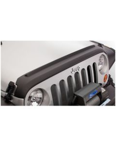 Bushwacker 07-18 Jeep Wrangler (JK) / (JK) Unlimited Trail Armor Hood Guard - Black - 14061