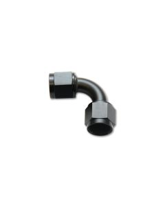 Vibrant -12AN Female 90 Degree Union Adapter (AN to AN) - Anodized Black Only - 10735