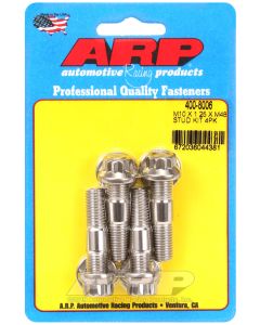 ARP M10 x 1.25 x 48mm Broached 4 Piece Stud Kit - 400-8006