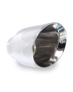 Stainless Works Conical Double Wall Slash Cut Exhaust Tip - 4in Body 3in Inlet - 798300