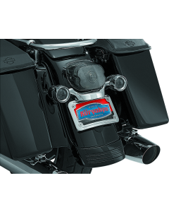 Kuryakyn Curved License Plate Mount Chrome - 3163