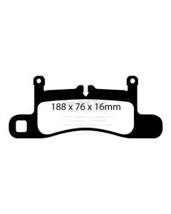 EBC 11+ Porsche Cayenne 3.0 Supercharged Hybrid Extra Duty Rear Brake Pads - ED92098