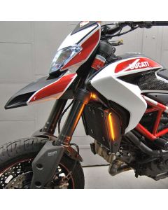 New Rage Cycles 13-19 Ducati Hypermotard 939/821 Front Turn Signals w/Load EQ - HYPER-SMS-L