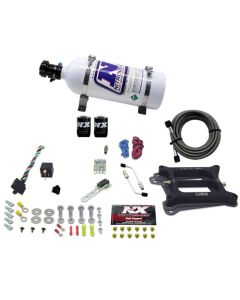Nitrous Express 4150 4-BBL/Gasoline Nitrous Kit (50-300HP) w/5lb Bottle - 30040-05