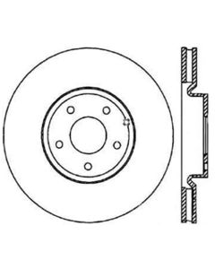 StopTech SportStop 6/02-08 Nissan 350Z / 8/02-04 Infiniti G35 Slotted & Drilled Rear Right Rotor - 127.42079R