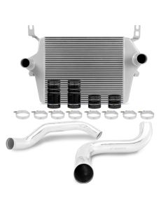Mishimoto 99-03 Ford 7.3L Powerstroke PSD Silver Intercooler Kit w/ Polished Pipes - MMINT-F2D-99KSLP