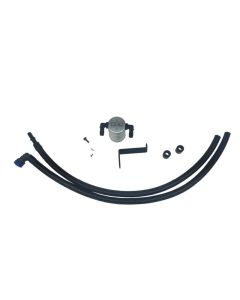 J&L 2019-2024 Ford Ranger 2.3L Driver Side Oil Separator 3.0 - Clear Anodized - 3037D-C