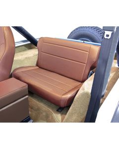 Rugged Ridge Fold & Tumble Rear Seat Tan 76-95 Jeep CJ / Jeep Wrangler - 13462.04