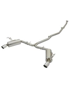 aFe POWER Takeda 16-17 Honda Civic I4-1.5L (t) 2.25-2.5in 304 SS CB Dual-Exit Exhaust Polish Tip - 49-36615-P
