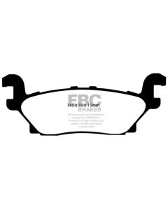 EBC Brakes Yellowstuff Our Flagship range REAR Disc Brake Pad Set FMSI D1120 Hummer H3/H3T Rear 2006