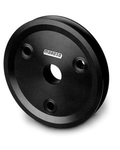 Moroso Chevrolet Small Block (w/Short Pump) Crankshaft Pulley - Single Groove - Billet Aluminum - 64051