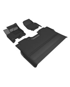 3D Maxpider 22-23 Ford F-150 Supercrew Kagu Floor Mat- Black R1 R2 - L1FR15301509