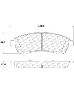 StopTech 99-04 Ford F-250 / 00-05 Excursion / 99-04 F-350 Super Duty Rear Truck & SUV Brake Pads - 319.07570