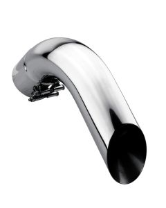 Gibson Marine Turn Down Slash-Cut Tip (Pair) - 4in Inlet/11in Length - Stainless - 210002