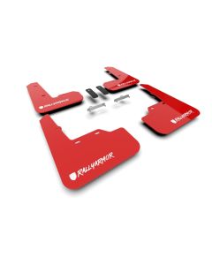 Rally Armor 22-25 Subaru WRX Red UR Mud Flap Altered Font White Logo - MF92-UR-RD/WH-X