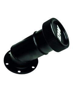 DeatschWerks Angled Filler Neck w/Cap - Matte Black - 6-03-FST-ANGLE