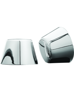 Kuryakyn Front Axle Nut Caps Chrome - 1201