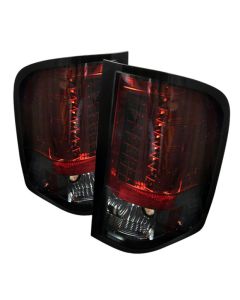 Spyder Chevy Silverado 07-13 LED Tail Lights Red Smoke ALT-YD-CS07-LED-RS - 5001801