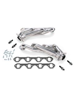 BBK 79-93 Mustang 5.0 Shorty Unequal Length Exhaust Headers - 1-5/8 Silver Ceramic - 15150