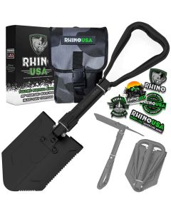 Rhino USA Folding Recovery Shovel W/Pick - RNO-ETOOL