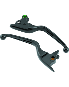 Bikers Choice 15-17 FLST FXST Black Slotted Lever Set - 482143