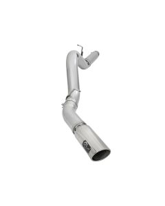aFe Atlas Exhaust 5in DPF-Back Aluminized Steel w/ Polished Tips 16-17 GM Diesel Truck V8-6.6L (td) - 49-04081-P