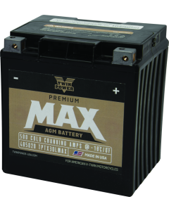 Twin Power GYZ-32HL Premium MAX Battery Replaces H-D 66010-97A Made in USA 500 CCA - 485020