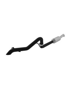 MBRP Black Coated 2.5" Catback Single Rear Exit Off Road Jeep Wrangler | Rubicon JK 3.6L V6 2/4 Door - S5530BLK