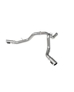 aFe Large Bore-HD 4in 409SS DPF-Back Exhaust System w/Polished Tips 20 GM Diesel Trucks V8-6.6L - 49-44126-P